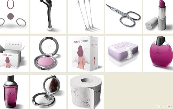 女性用品图标PNG 一场聚焦个人卫生的视觉设计盛宴